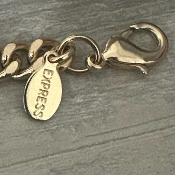 Expresss Gold Tone Bib Choker - Picture 4 of 6